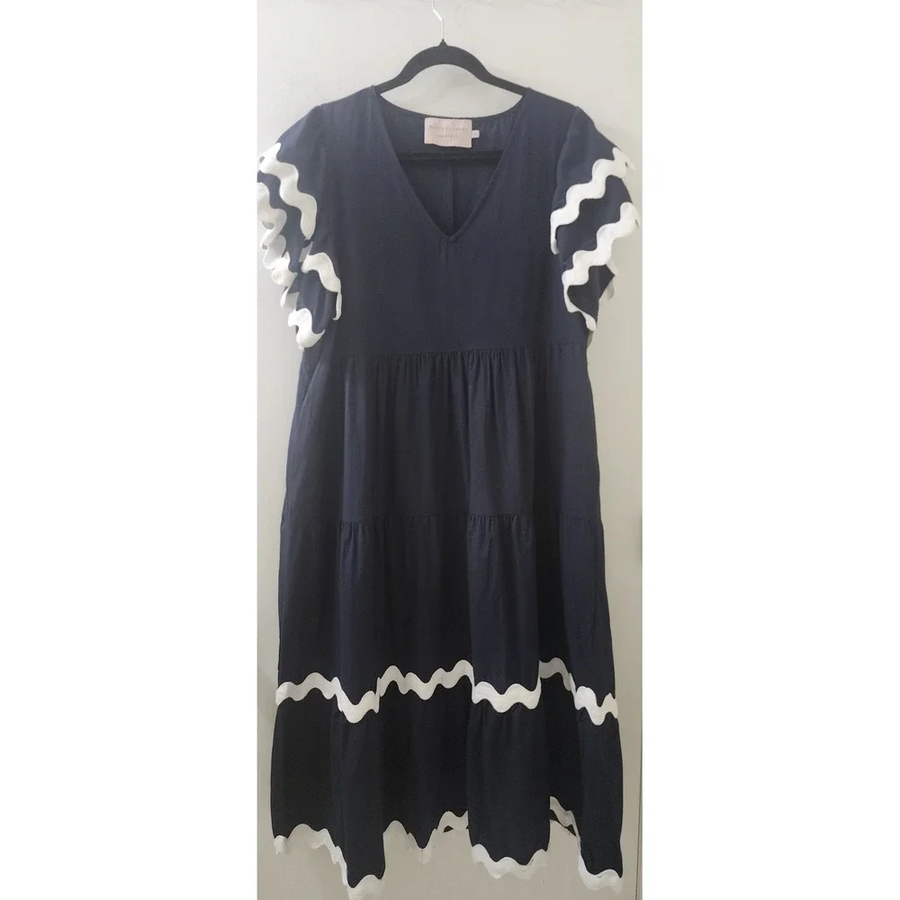 prom dress blue and white Ava Presley 26442 Ruffle Long Ball Gown Formal Collection:WK122025REPEAT Size:11.5 US Men (10.5 UK/AU) The skirt showcases cascading Little Black Dress -